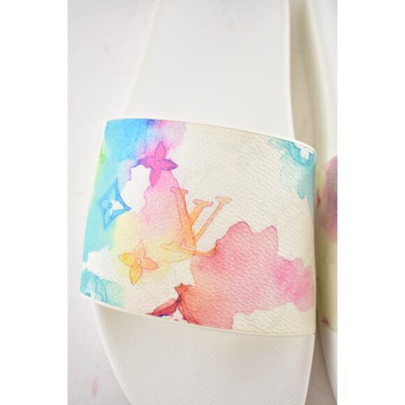 Louis Vuitton Waterfront Mule Watercolor Monogram Slide Sandal UK 9 US 10 11 - Picture 10 of 16